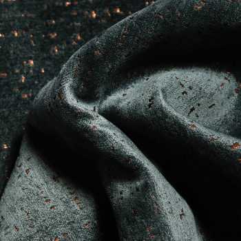 Ted Velvet Chenille Fabric, Turquoise