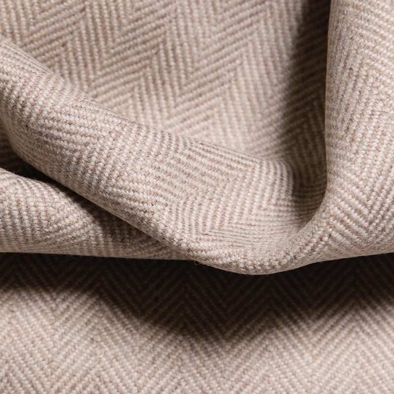 Falkland Herringbone Fabric, Silver