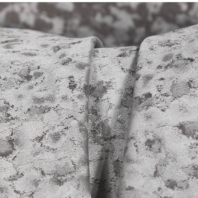 Arlene Patterned Fabric, Seagull Grey - Tackler London