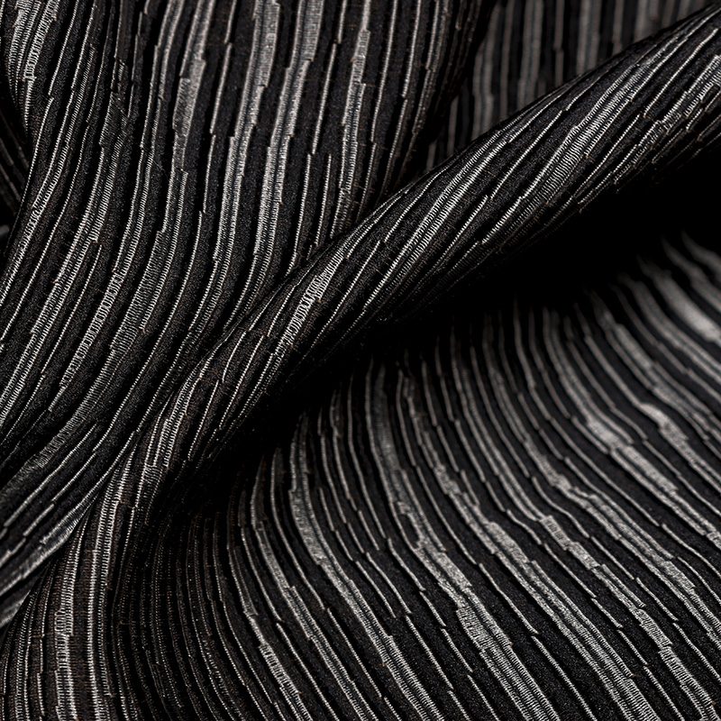 Millie Textured Fabric, Moonless Night - Tackler London