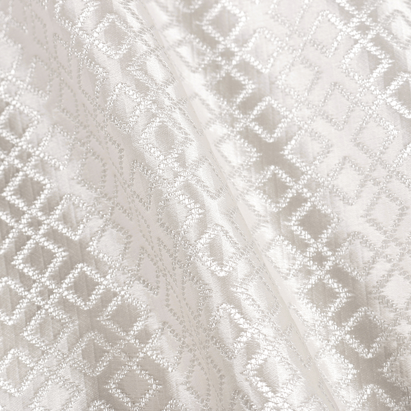 Penelope Patterned Fabric, Bone White - Tackler London