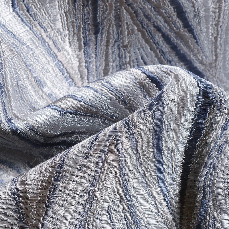 Elsie Patterned Fabric, Dusty Blue - Tackler London