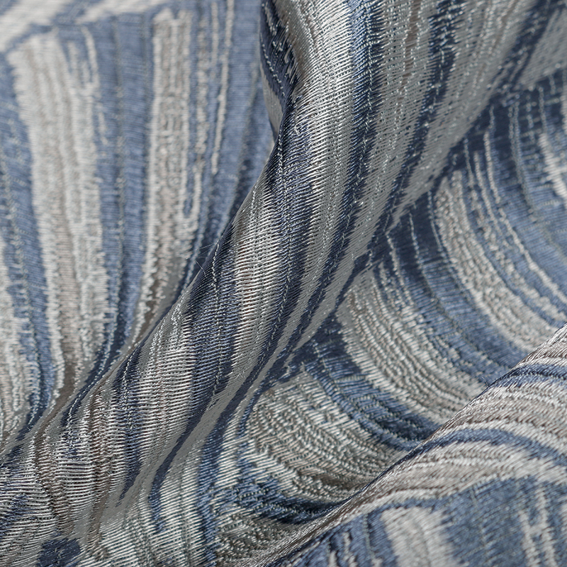 Verna Textured Fabric, Dusty Blue - Tackler London