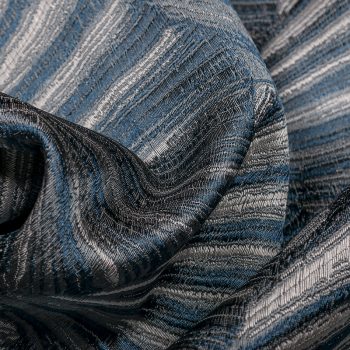 Verna Textured Fabric, Ocean Depths - Tackler London