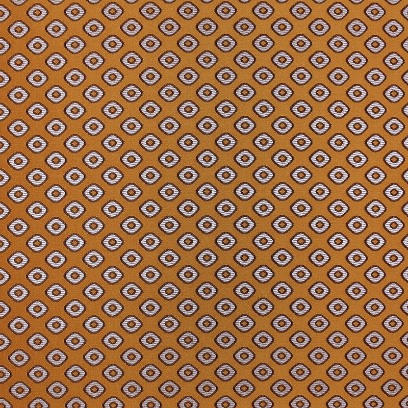 Ruby Patterned Fabric, Orange - Tackler London